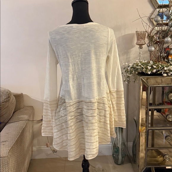 Desigual Cream Long Sleeve Women's Blouse size medium - Picture 8 of 8